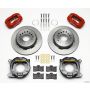 Wilwood 140-11828-R Forged Dynalite P/S Park Brake Kit Red Impala 59-64 / Corvette 57-62