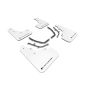 Rally Armor 2019+ Mazda3 GT Sport Hatch UR White Mud Flap w/ Black Logo