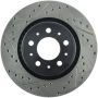 Stoptech 127.39023R Slotted & Drilled Sport Brake Rotor