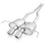 Stainless Works CTSV9CPCBHDR 2009-15 Cadillac CTS-V Coupe 3in Catback System X-Pipe Chambered Mufflers 4in Tips