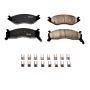PowerStop 17-521 PowerStop - Z17 Low-Dust Ceramic Brake Pads with Hardware