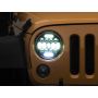 Raxiom 97-18 Jeep Wrangler TJ/JK Axial Series 13-LED Headlights- Black Housing (Clear Lens)