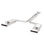 Stainless Works C49296EXHLMF 1992-96 LT1/LT4 Corvette 2-1/2in Exhaust System X-Pipe Turbo S-Tube Mufflers Tips