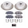 PowerStop SC5867 Semi-Coated Rotor and Low-Dust Ceramic Brake Pad Kit