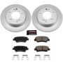 PowerStop CRK6502 Genuine Geomet Coated Rotor and Low-Dust Ceramic Brake Pad Kit