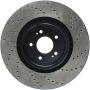 Stoptech 128.46076R 08-16 Mitsubishi Lancer Sport Drilled Right Front Rotor