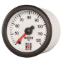 Autometer Stack 52mm 40-120 Deg C 1/8in NPTF Male Pro Stepper Motor Water Temp Gauge - White