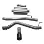 CORSA Performance 21060BLK Corsa 20-24 Jeep Gladiator JT 3.6L Single Side Exit Cat-Back Exhaust System w/ Single 4in Black Tip