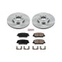 PowerStop KOE7673 OE Stock Replacement Low-Dust Ceramic Brake Pad and Rotor Kit