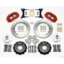 Wilwood 140-12299-R Narrow Superlite 6R Front Hub Kit 14.00in Red 79-87 GM G Body
