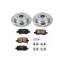 PowerStop KOE5502 OE Stock Replacement Low-Dust Ceramic Brake Pad and Rotor Kit