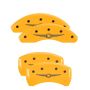 MGP 32023SCW1YL 4 Caliper Covers Engraved Front & Rear Style 1/Chrysler Wing Yellow finish black ch