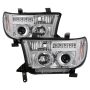 SPYDER 5012036 Projector Headlights - Eliminates AFS function - LED Halo - Chrome