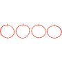 TwinPower 043348 Twin Power 17- up M8 Manifold To Throttle Body Seals Replaces H-D 27300082 4 Pk