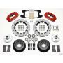 Wilwood 140-9802-DR Narrow Superlite 6R Front Hub Kit 14.00in Drill Red 74-80 Pinto/Mustang II Disc Spindle only