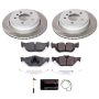 PowerStop SC3002 Semi-Coated Rotor and Low-Dust Ceramic Brake Pad Kit