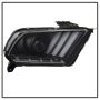 SPYDER 5085429 Light Bar Projector Headlights - LED Sequential Turn Signals - Black