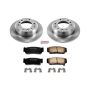 PowerStop KOE5907 OE Stock Replacement Low-Dust Ceramic Brake Pad and Rotor Kit