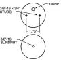 Firestone 6781 Ride-Rite Replacement Bellow 267C (For Kit PN 2071 / 2100 / 2153 / 2170) (W217606781)