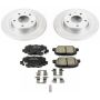PowerStop CRK6969 Genuine Geomet Coated Rotor and Low-Dust Ceramic Brake Pad Kit