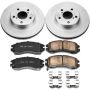 PowerStop CRK443 Genuine Geomet Coated Rotor and Low-Dust Ceramic Brake Pad Kit