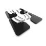 Rally Armor MF125-UR-BLK-MBK Black Mud Flap/Metallic Black Logo