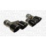 Corsa Performance 14333BLK Twin 4.0in. Black PVD Pro-Series Tip Kit (Clamps Included)