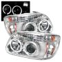 SPYDER 5010148 Projector Headlights - LED Halo - Chrome