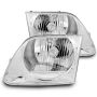 Raxiom T542852 97-03 Ford F-150 G2 Euro Headlights- Chrome Housing (Clear Lens)