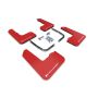 Rally Armor MF57-UR-RD/WH Red Mud Flap/White Logo