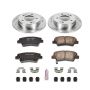 PowerStop K6501 Z23 Daily Driver Carbon-Fiber Ceramic Brake Pad and Drilled & Slotted Rotor Kit