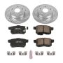 PowerStop K5368 Z23 Daily Driver Carbon-Fiber Ceramic Brake Pad and Drilled & Slotted Rotor Kit