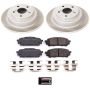 PowerStop SC447 Semi-Coated Rotor and Low-Dust Ceramic Brake Pad Kit