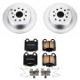 PowerStop CRK1149 Genuine Geomet Coated Rotor and Low-Dust Ceramic Brake Pad Kit