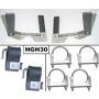 PYPES PERFORMANCE EXHAUST PYPHGH30 2.5in GTO Stainless Hang er Kit