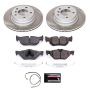 PowerStop SC5981 Semi-Coated Rotor and Low-Dust Ceramic Brake Pad Kit