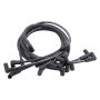 EDELBROCK EDE22702 Max Fire Plug Wire Set SBC w/HEI 90 Deg Black