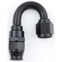 FRAGOLA FRG681810-BL Hose Fitting #10 180 Deg PTFE Black