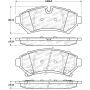 Stoptech 305.07530 Street Select Brake Pads - Front