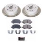 PowerStop SC2417 Semi-Coated Rotor and Low-Dust Ceramic Brake Pad Kit