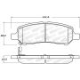 Stoptech 308.16470 Street Brake Pads - Front