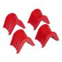 Prothane 6-1202 66-79 Ford F100/250/Bronco C-Bushings 4deg Offset - Red
