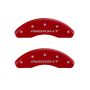 MGP Front set 2 Caliper Covers Engraved Front Insight Red finish silver ch