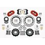 Wilwood 140-12638-DR Narrow Superlite 6R Front Hub Kit 14.00in Drill Red 1965-1969 Mustang Drum Spindle