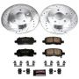 PowerStop K1602 Z23 Daily Driver Carbon-Fiber Ceramic Brake Pad and Drilled & Slotted Rotor Kit