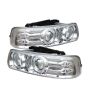 SPYDER 5009609 Projector Headlights - LED Halo - Chrome
