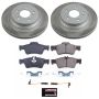 PowerStop SC5322 Semi-Coated Rotor and Low-Dust Ceramic Brake Pad Kit