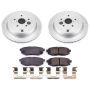 PowerStop CRK4645 Genuine Geomet Coated Rotor and Low-Dust Ceramic Brake Pad Kit