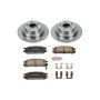 PowerStop KOE448 OE Stock Replacement Low-Dust Ceramic Brake Pad and Rotor Kit