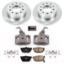 PowerStop KCOE170 OE Stock Replacement Low-Dust Ceramic Brake Pad, Rotor and Caliper Kit